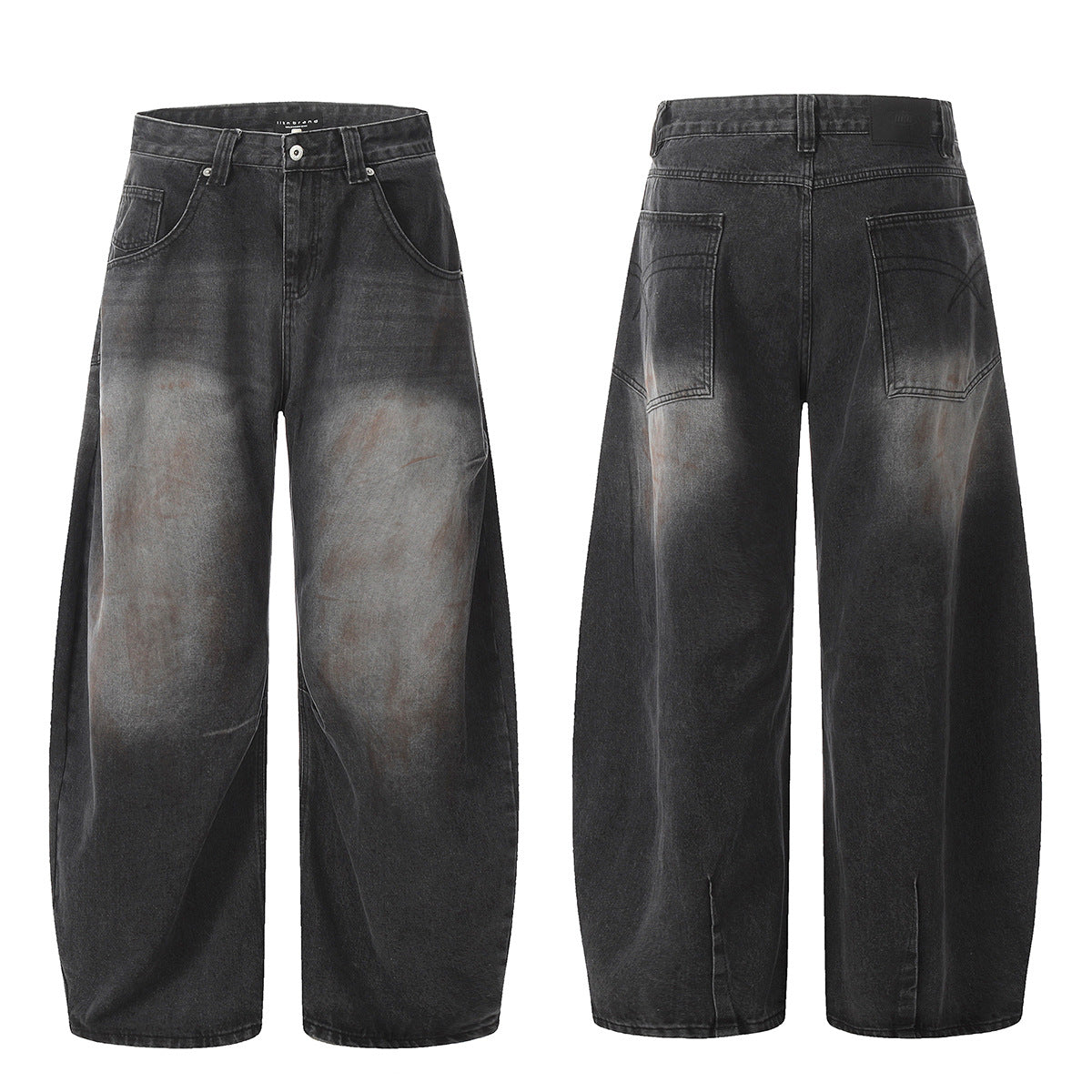Jeans Loose Tapered Faded Black