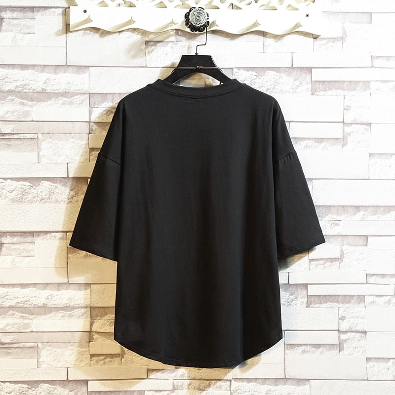 Camiseta básica de algodón Streetwear