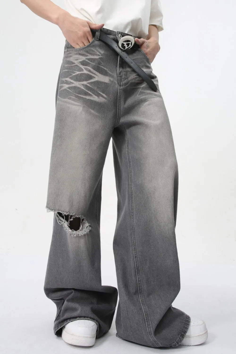 Jeans Wide Leg Grunge