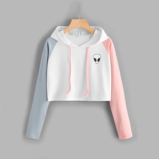 Sudadera Crop Top Alien