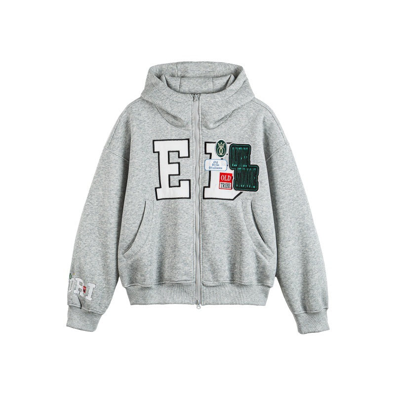Chaqueta hoodie oversized básica