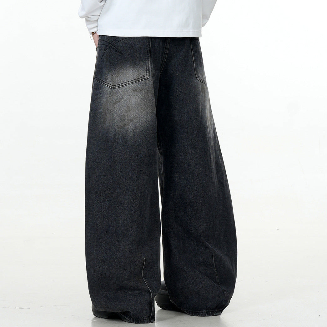 Jeans Loose Tapered Faded Black
