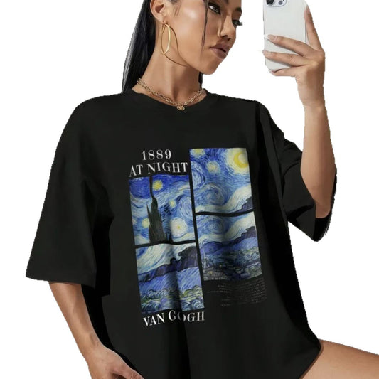 Camiseta holgada destello nocturno