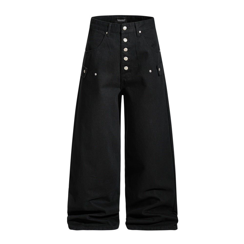 Loose wide leg jeans