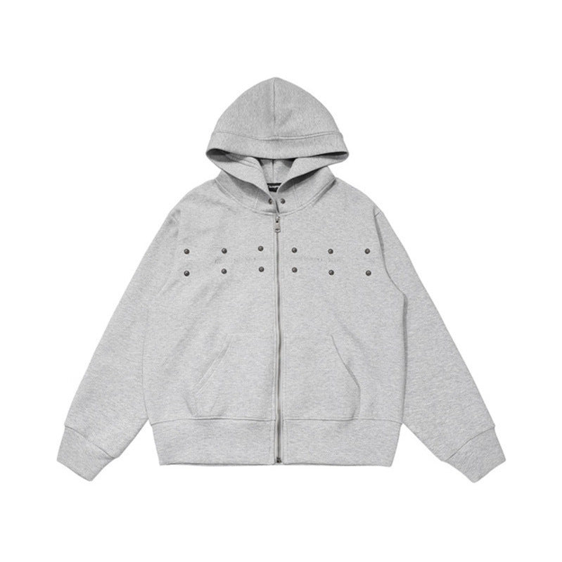 Chaqueta hoodie oversized con cremallera