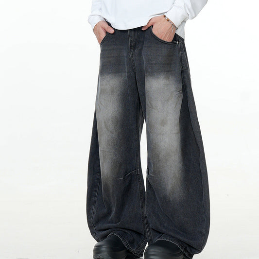 Jeans Loose Tapered Faded Black