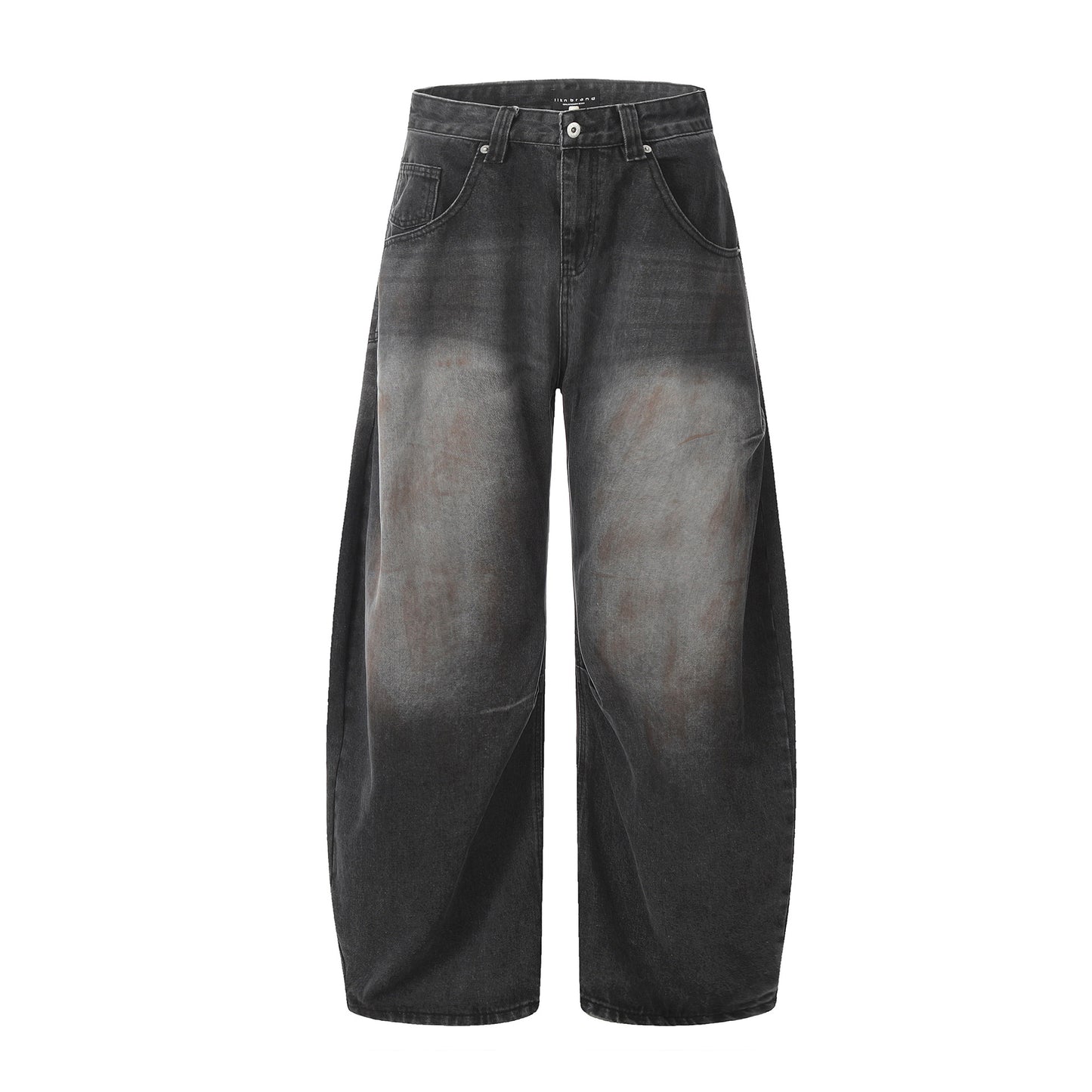 Jeans Loose Tapered Faded Black