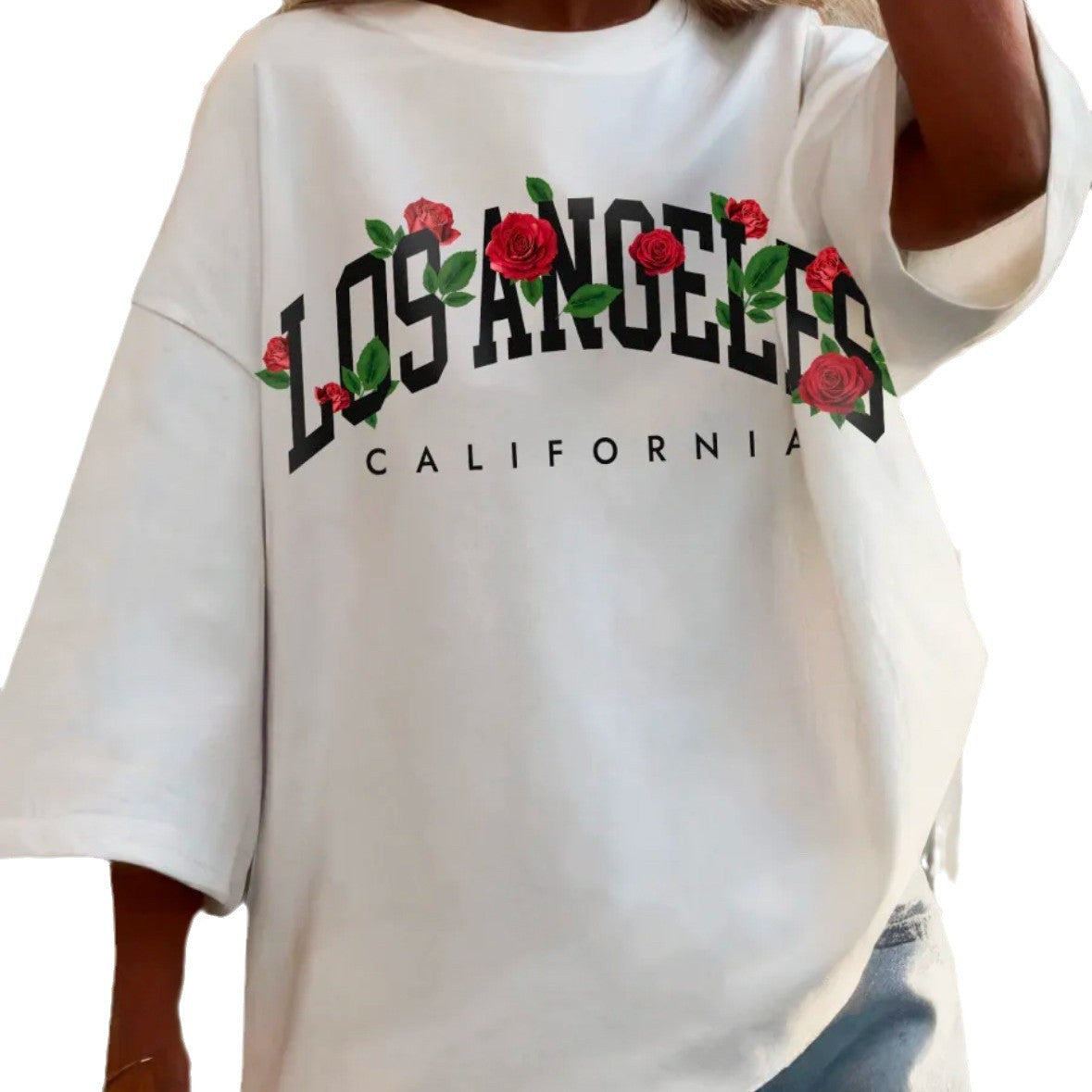 Camiseta unisex loose fit letras