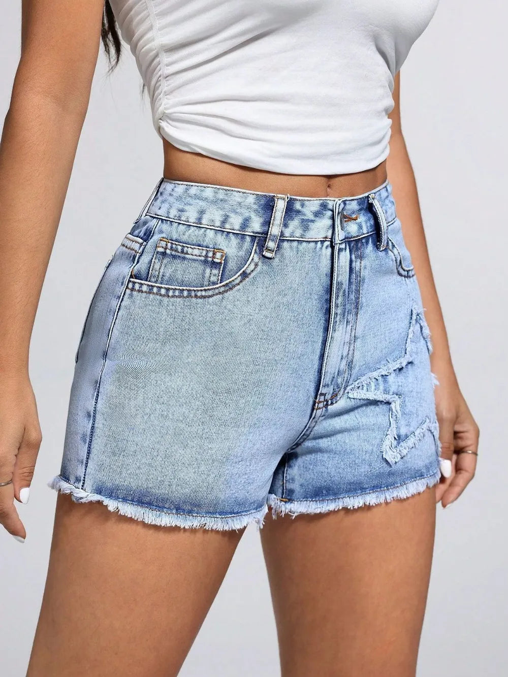 Shorts denim estrellas