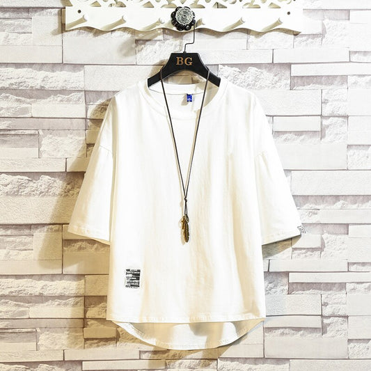 Camiseta básica de algodón Streetwear