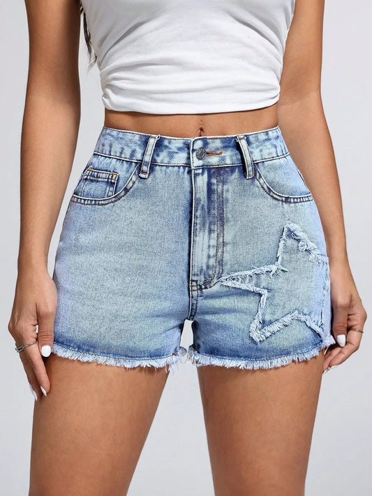 Shorts denim estrellas