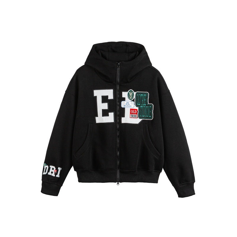 Chaqueta hoodie oversized básica