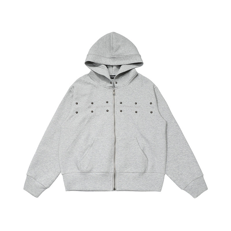 Chaqueta hoodie oversized con cremallera