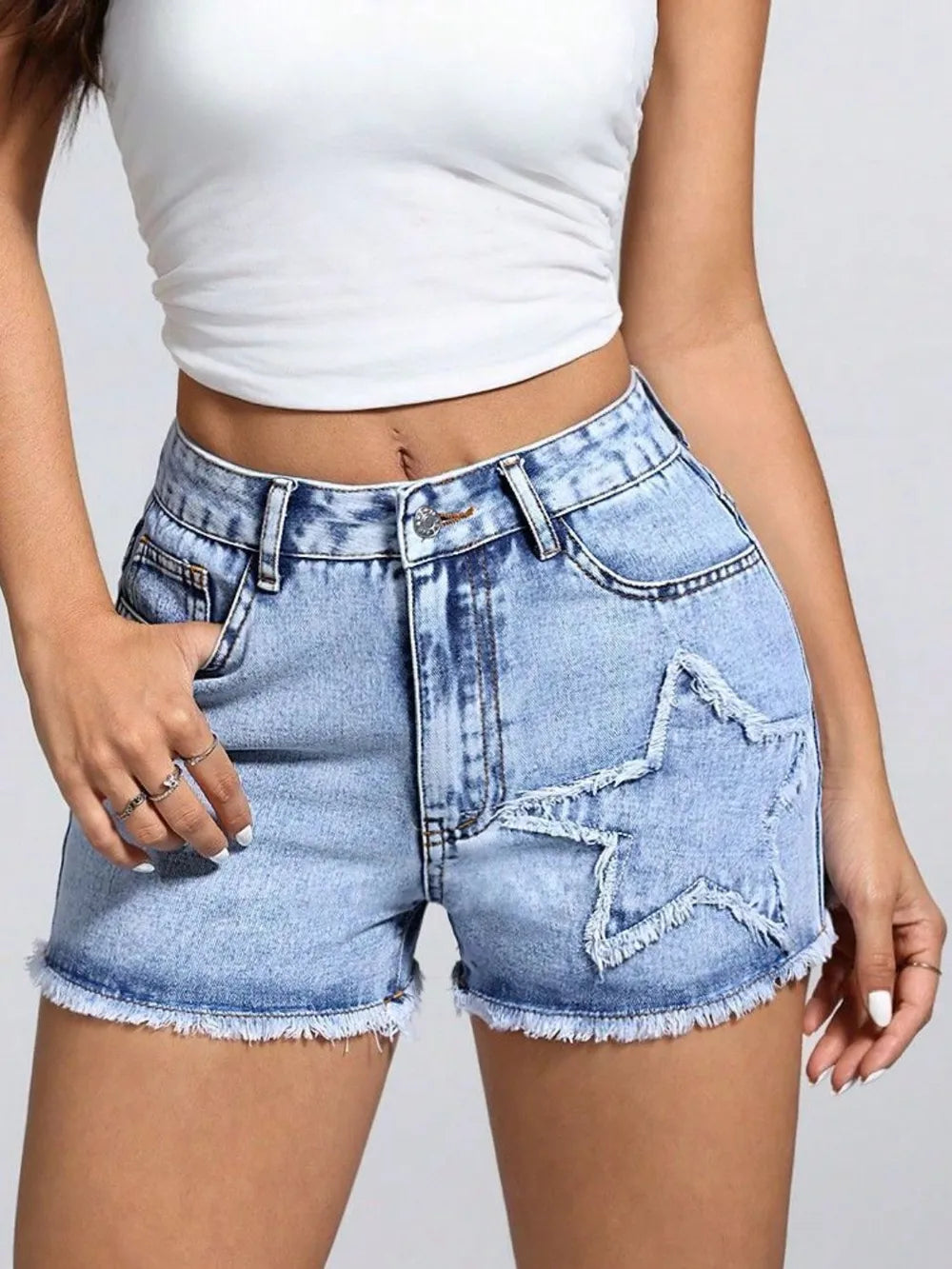 Shorts denim estrellas