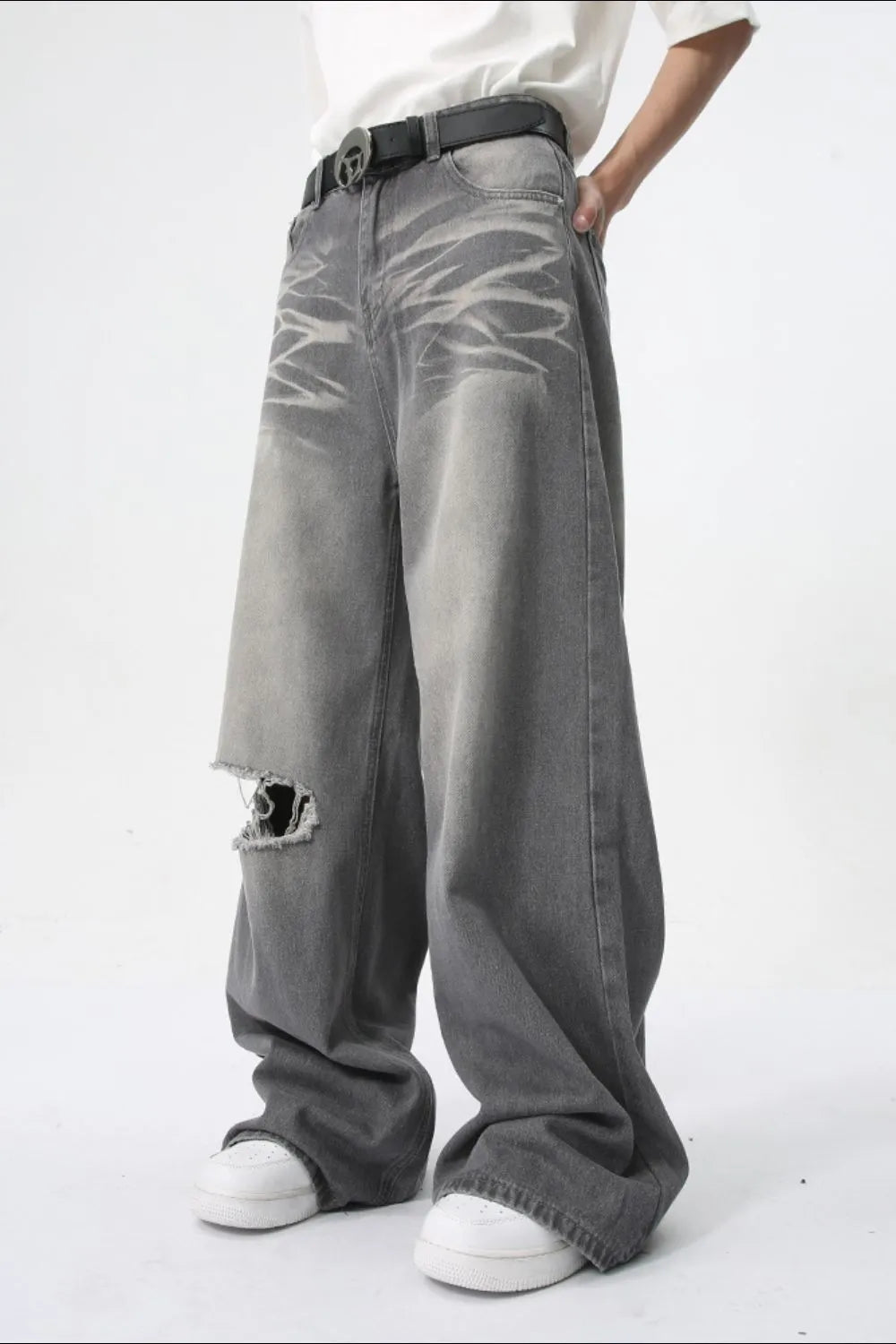 Jeans Wide Leg Grunge
