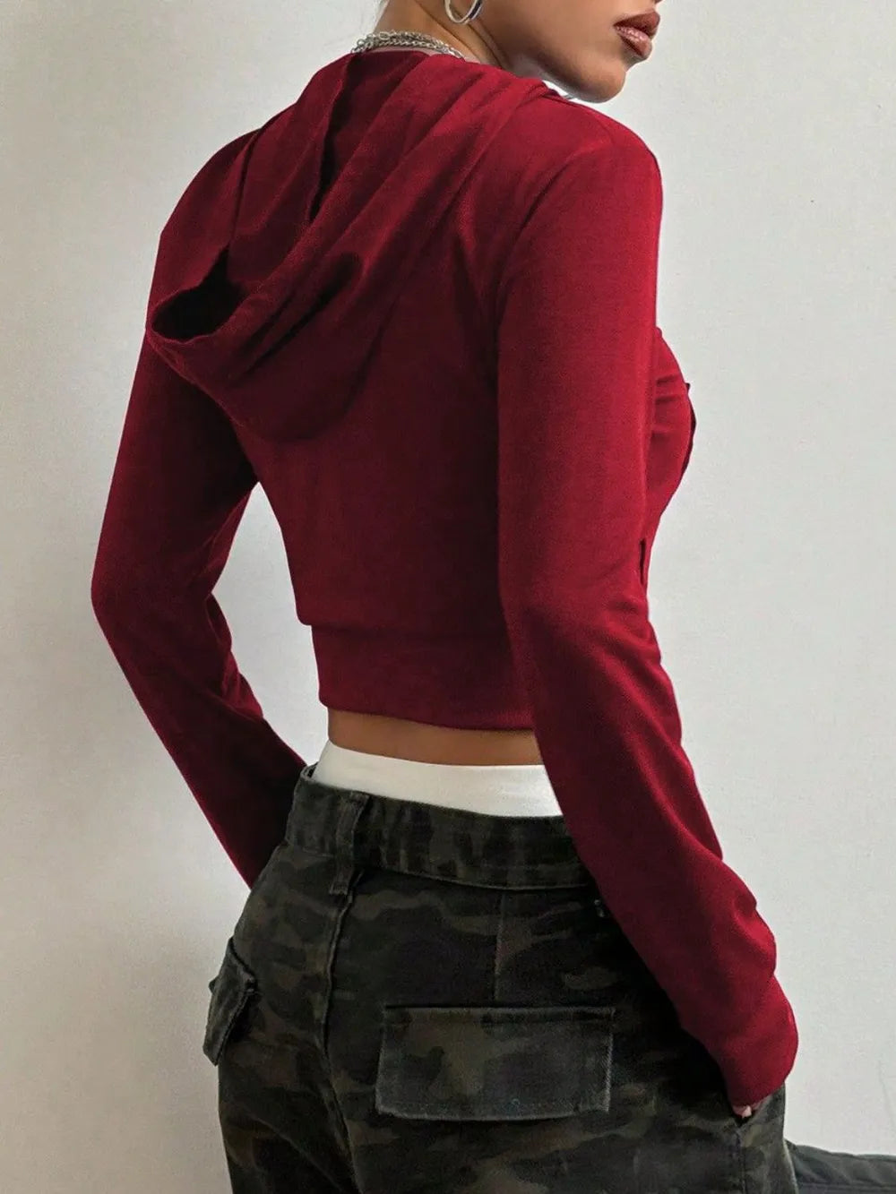 Sudadera Zip-Up Letter