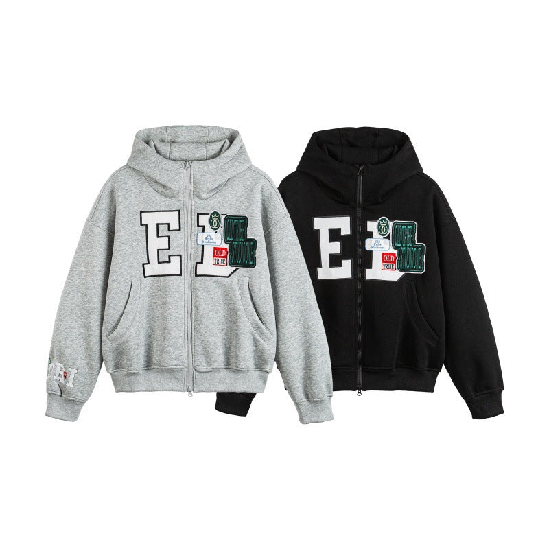 Chaqueta hoodie oversized básica